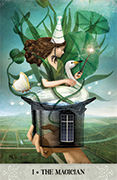 The Magician Tarot card in Tarot of Mystical Moments deck