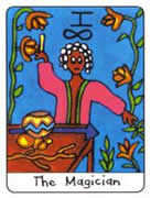 The Magician Tarot card in African Tarot deck