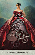 Wheel of Fortune Tarot card in Tarot of Mystical Moments deck