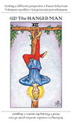 The Hanged Man Tarot card in Apprentice deck