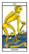 Death Tarot card in Angel Tarot deck
