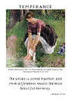 Temperance Tarot card in Art of Life deck