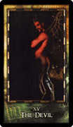 The Devil Tarot card in Archeon deck