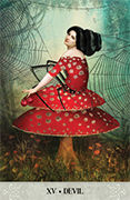 The Devil Tarot card in Tarot of Mystical Moments deck