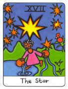 The Star Tarot card in African Tarot deck