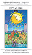 The Moon Tarot card in Apprentice deck