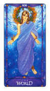 The World Tarot card in Art Nouveau deck