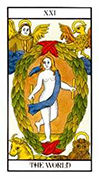 The World Tarot card in Angel Tarot deck