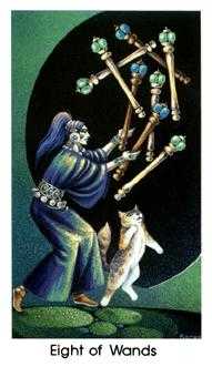 Eight of Wands Tarot Card