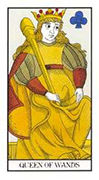 Queen of Wands Tarot card in Angel Tarot deck