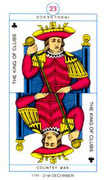 King of Clubs Tarot card in Cagliostro deck