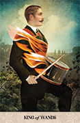 King of Wands Tarot card in Tarot of Mystical Moments deck