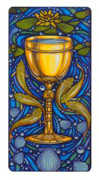 Ace of Cups Tarot card in Art Nouveau deck