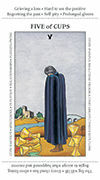 Five of Cups Tarot card in Apprentice deck