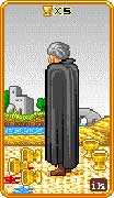 Five of Cups Tarot card in 8-Bit Tarot deck