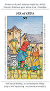 Six of Cups Tarot card in Apprentice deck