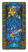 Seven of Cups Tarot card in Art Nouveau deck