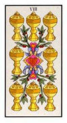 Eight of Cups Tarot card in Angel Tarot deck