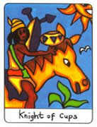 Knight of Cups Tarot card in African Tarot deck