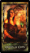 Queen of Cups Tarot card in Archeon deck