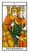The Hierophant Tarot card in Angel Tarot deck