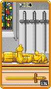 Four of Swords Tarot card in 8-Bit Tarot deck