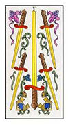 Five of Swords Tarot card in Angel Tarot deck