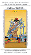 Seven of Swords Tarot card in Apprentice deck