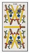 Nine of Swords Tarot card in Angel Tarot deck