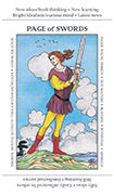 Page of Swords Tarot card in Apprentice deck