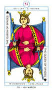 Queen of Spades Tarot card in Cagliostro deck