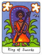 King of Swords Tarot card in African Tarot deck