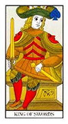 King of Swords Tarot card in Angel Tarot deck
