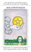 Ace of Pentacles Tarot card in Apprentice deck
