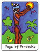 Page of Pentacles Tarot card in African Tarot deck