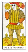 Page of Pentacles Tarot card in Angel Tarot deck