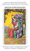 Queen of Pentacles Tarot card in Apprentice deck