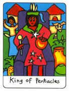 King of Pentacles Tarot card in African Tarot deck