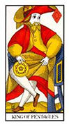 King of Pentacles Tarot card in Angel Tarot deck