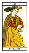 Strength Tarot card in Angel Tarot deck