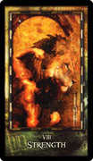 Strength Tarot card in Archeon deck