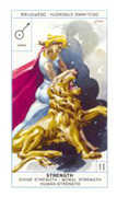 Strength Tarot card in Cagliostro deck